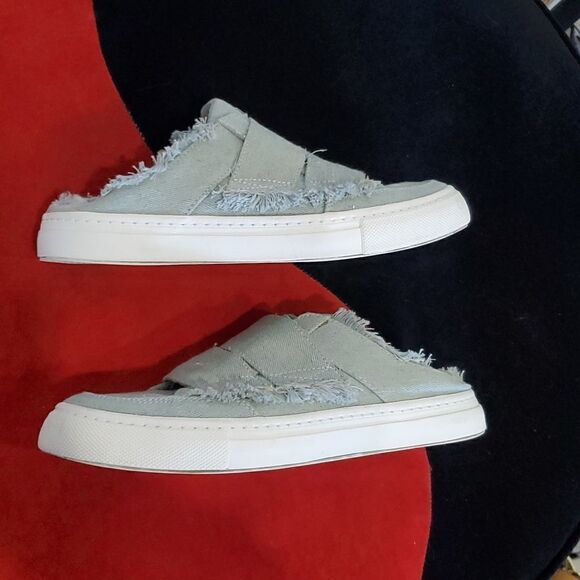 Zara Slip on Canvas Denim Shoes with Stylish Fringe - Picture 8 of 14